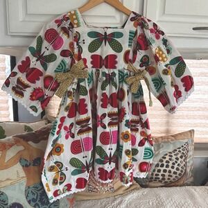 Little Miss Marmalade Girls 7 Butterfly 3/4 Sleeve Twee Cotton Girlcore